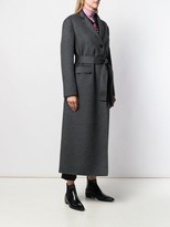 Thumbnail for your product : Prada Belted Button-Front Coat