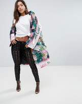 Thumbnail for your product : ASOS Padded Kimono Coat In All Over Print