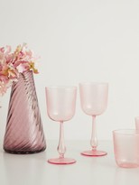 Thumbnail for your product : R+D.LAB X Lee Mathews Set Of Two Luisa Wine Glasses - Light Pink