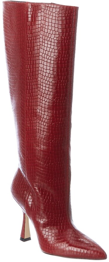 stuart weitzman boots red