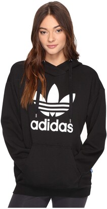 adidas trefoil hoodie women's