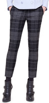 Thumbnail for your product : Akris Punto Frankie Check Flannel Ankle Pants