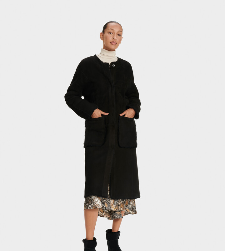 UGG Remy Reversible Shearling Coat ShopStyle