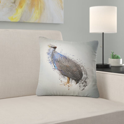 Guinea Fowl Abstract Design - Animal Printed Pillow