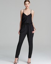 Thumbnail for your product : Milly Jumpsuit - Stretch Crepe Racerback
