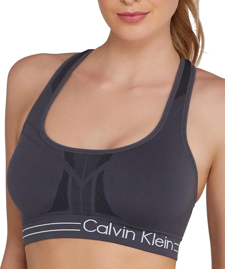 Calvin Klein Performance Women's Medium Impact Sports Bra with Removable  Cups Bra - ShopStyle