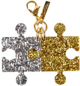 Thumbnail for your product : Edie Parker Glittered Resin Puzzle Charm, Multi