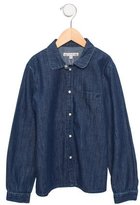 Thumbnail for your product : Bonpoint Girls' Denim Button-Up Top