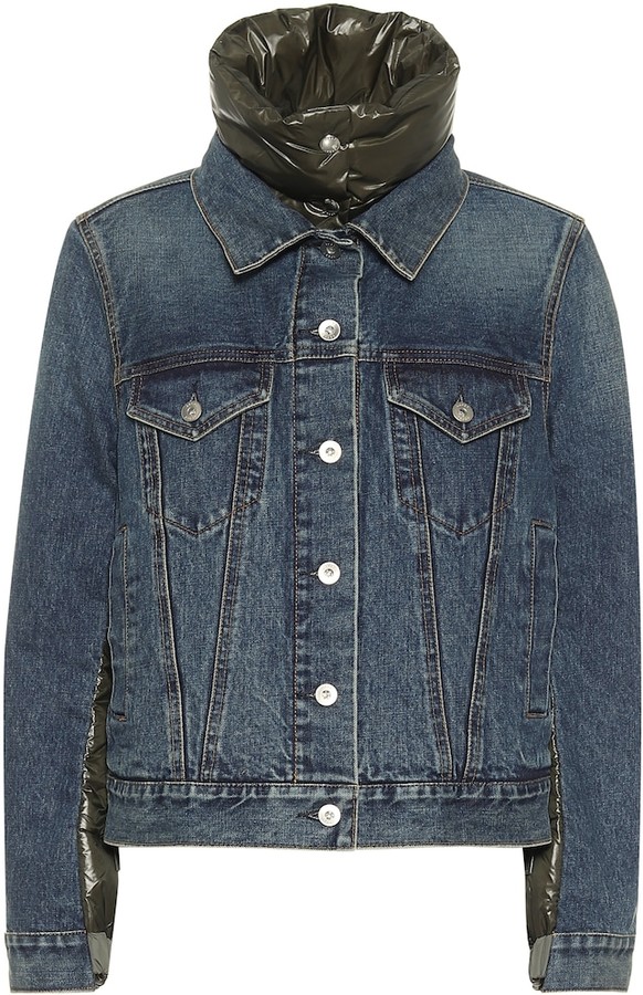 sacai denim fur jacket