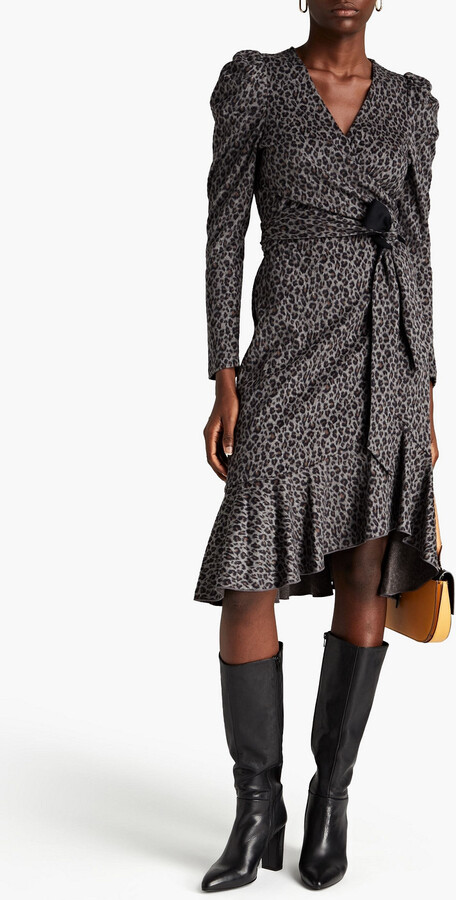 Dvf Leopard Wrap Dress | ShopStyle