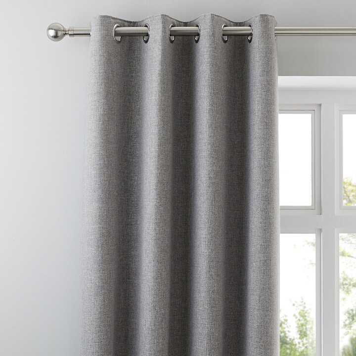 Dunelm Jennings Grey Thermal Eyelet Curtains Grey ShopStyle