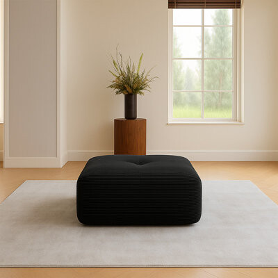 Modular Cloud Memory Foam Ottoman, No Assembly Required