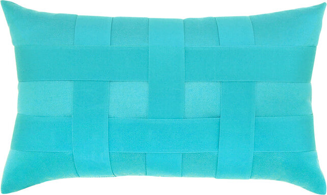 Elaine Smith Basketweave Outdoor Pillow