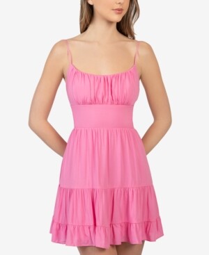 macys blush dress
