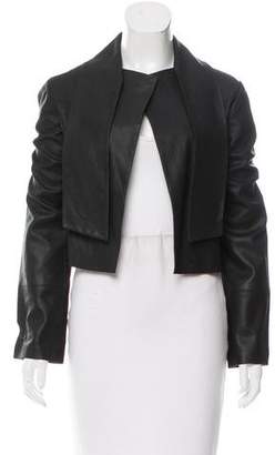 Veda Shawl-Collared Leather Jacket w/ Tags