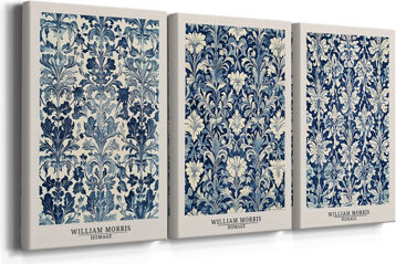 World Menagerie WM MORRIS Series DCXLVI -Custom Wrapped Gallery Canvas - 3 Pieces