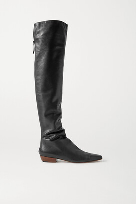 The Row Leather Knee Boots