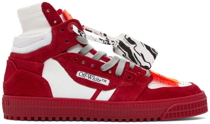Off-White Red Men's Sneakers & Athletic Shoes | the largest collection fashion ShopStyle