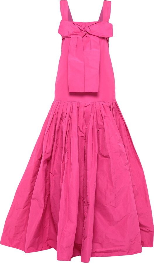 ワンピース ROCHAS Draping neckline dress Fuchsia Rochas Long Dress Fuchsia - ShopStyle