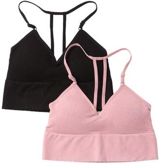 Jessica Simpson T-Back Seamless Bralette - Pack of 2