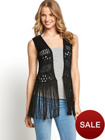 Thumbnail for your product : South Fringe Crochet Waistcoat