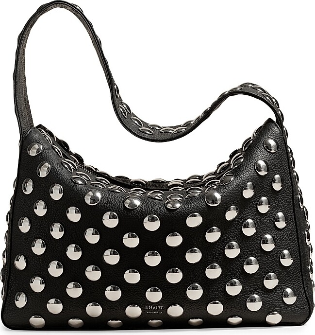 KHAITE Women's Elena Studded Leather Box Shoulder Bag - Black