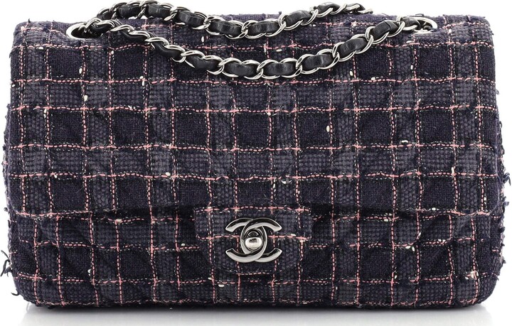 Chanel Multicolor Classic Tweed Flap Bag Chanel