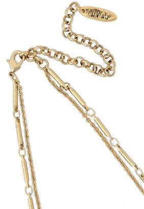 Luv Aj Cosmic Gold-tone Crystal Necklace