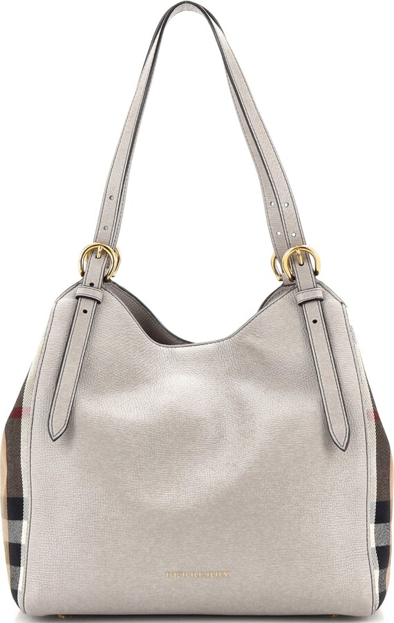Canterbury leather handbag Burberry Beige in Leather - 36173560
