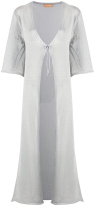 silver dress cardigan