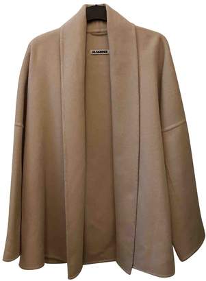 Jil Sander White Wool Coat for Women
