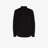 Thumbnail for your product : Saint Laurent Slim-Fit Embroidered Cotton-Twill Western Shirt