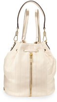 Thumbnail for your product : Elizabeth and James Cynnie Quilted Leather Drawstring Backpack, Cream
