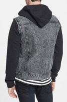 Thumbnail for your product : RVCA 'Fletcher Trucker' Hooded Denim Jacket