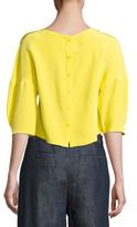 Thumbnail for your product : Tibi Silk Pintucked Top