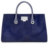 Thumbnail for your product : Jimmy Choo Riley Ink Pony and Elaphe Mix Tote Bag