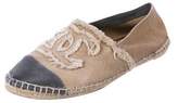 Thumbnail for your product : Chanel CC Espadrille Flats brown CC Espadrille Flats