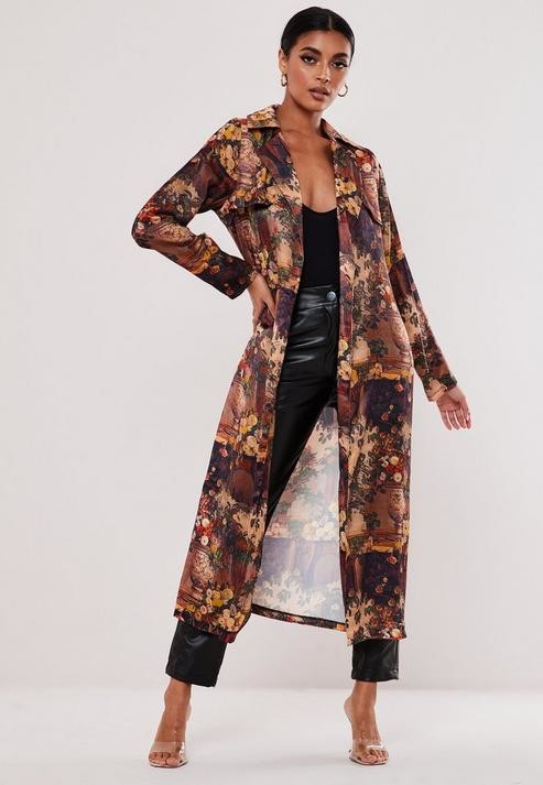 floral duster jacket