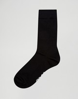 Thumbnail for your product : ASOS Branded Ankle Socks Extended Sizing In Black 5 Pack