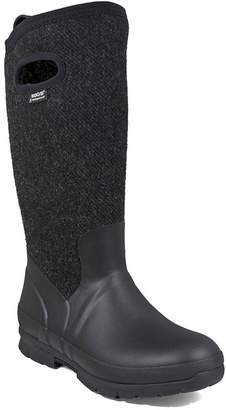 Bogs Outdoor Boots Womens Crandall Wool Pull On Plush 9 M Black 72108