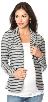A Pea in the Pod 1 Button Closure French Terry Maternity Jacket