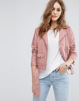 Thumbnail for your product : Warehouse Leather Look Biker Jacket