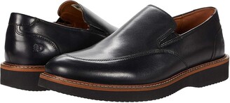 Dunham Clyde Slip-On (Black Leather) Men's Shoes