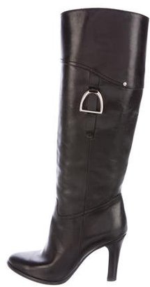 Ralph Lauren Leather Mid-Calf boots