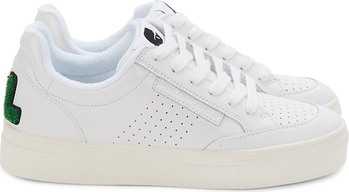 Karl Lagerfeld Paris Calico Leather Low Top Sneakers - ShopStyle