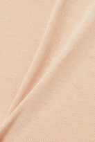 Thumbnail for your product : Hanro Satin-trimmed Mercerized Cotton Camisole - Sand
