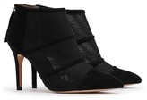 Thumbnail for your product : Reiss Devon Mesh and Suede Pointed Toe High Heel Booties