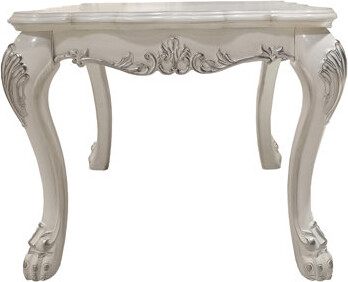 World Menagerie Bone White End Table With Claw Leg - Ideal For Home Decor Table, Classic Appeal Design