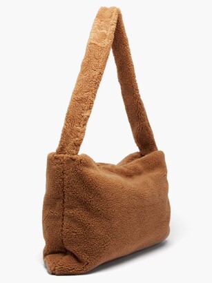 Kassl Editions Square Small Faux-shearling Shoulder Bag - Brown