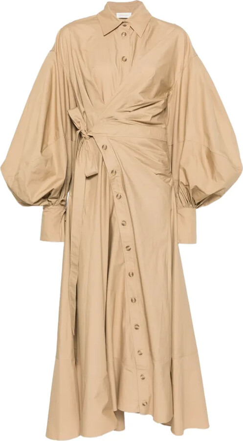 Zimmermann Rebellion balloon-sleeve tie-waist dress
